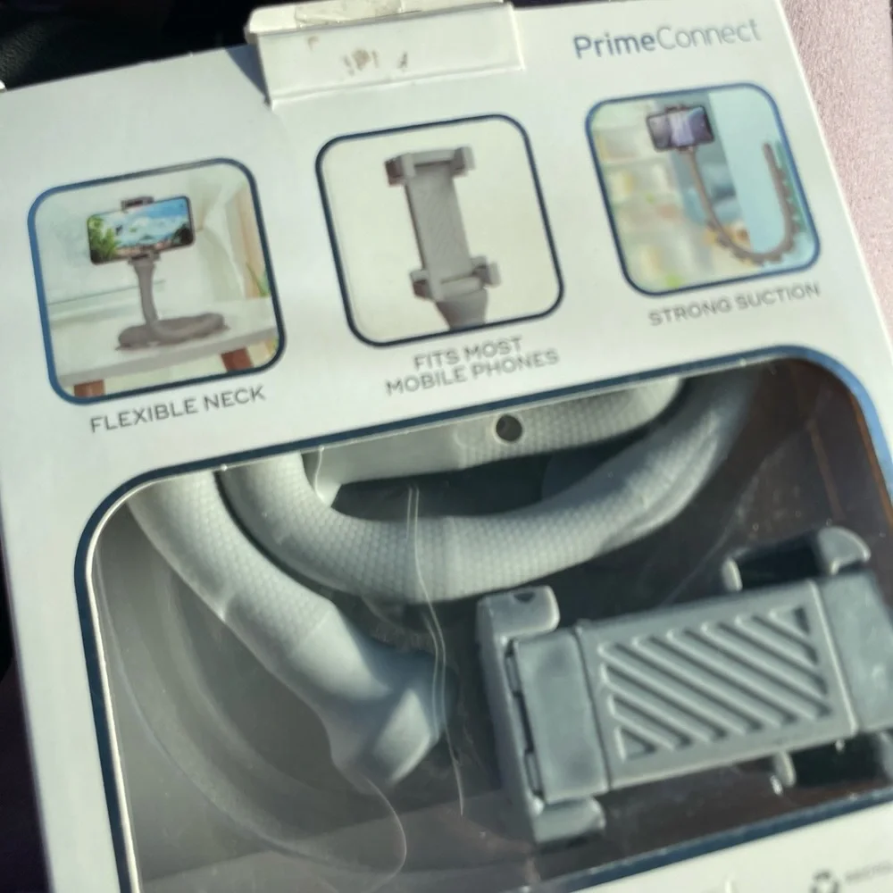 Flex And Stick Prime Connect Phone Holder (Gray)